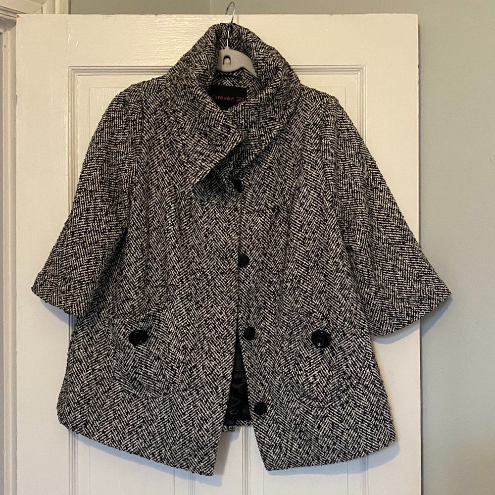 Forever 21 Herringbone Coat